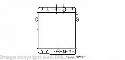 AVA QUALITY COOLING vw2043 -  Радиатор, охлаждение двигателя